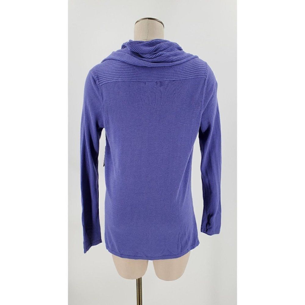 Madison Womens Cardigan Sweater Tie Front Blue Size Medium - Picture 5 of 11